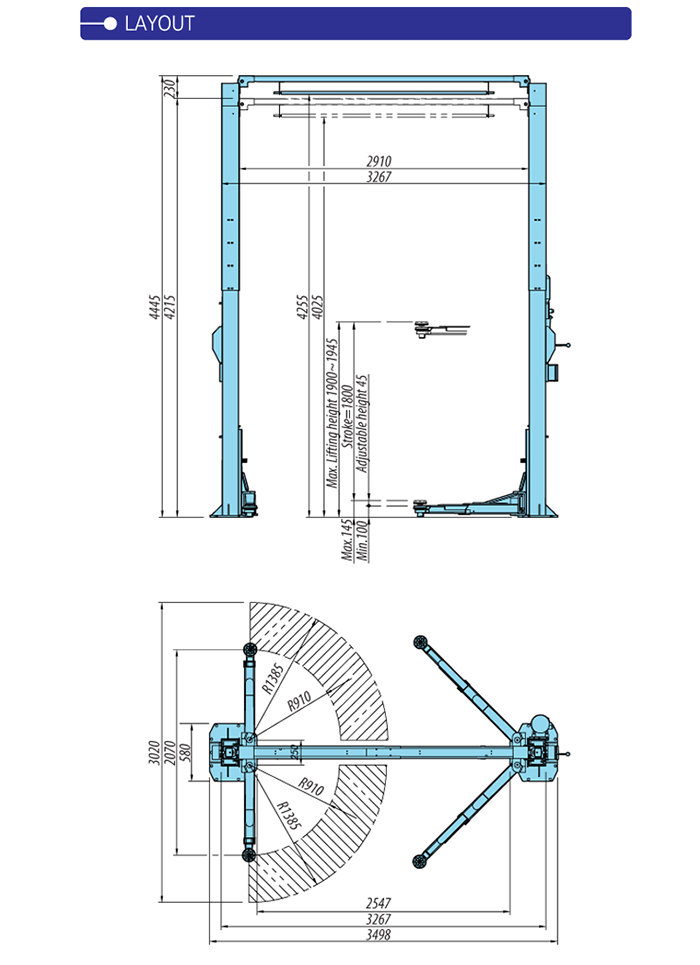HL-27M The two pillars lifting 6 tons Heshbon