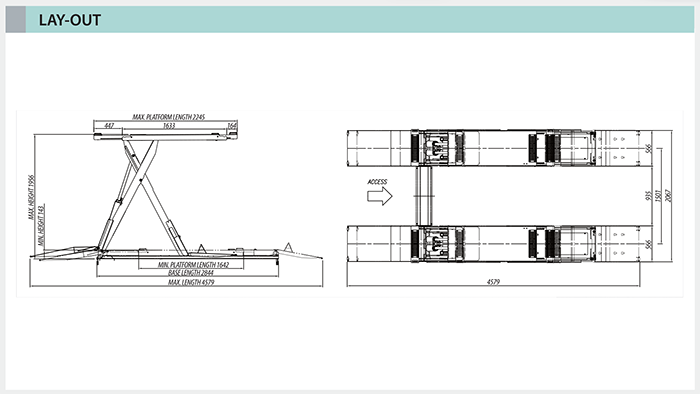 Heshbon HL-32D/above-ground Double Scissors Lift