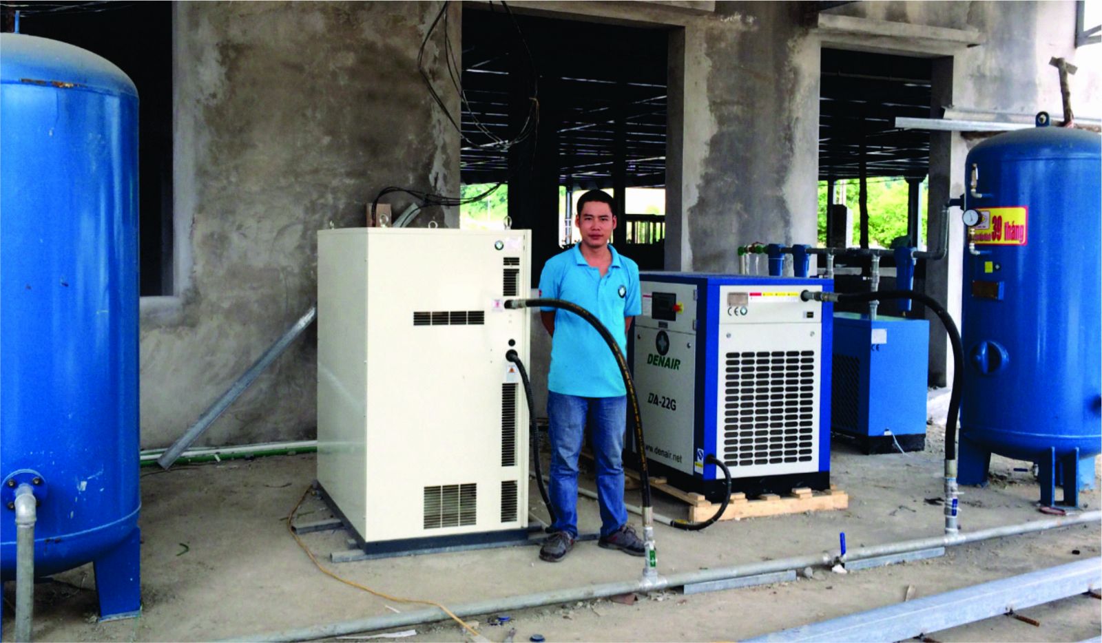 Lắp đặt máy nén khí KIA Lào Cai