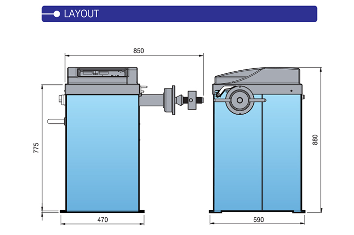 Heshbon HW-103 Wheel Balancer