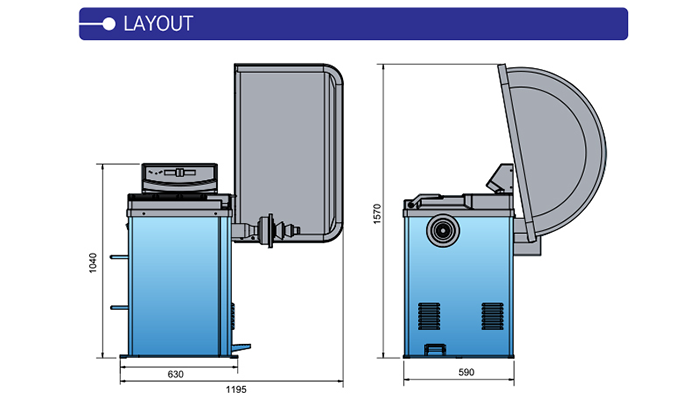 Heshbon HW-113 Wheel Balancer