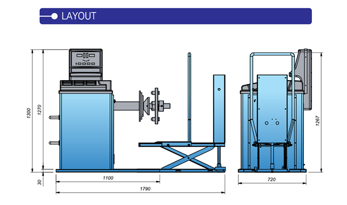 Heshbon HW-131 Wheel Balancer