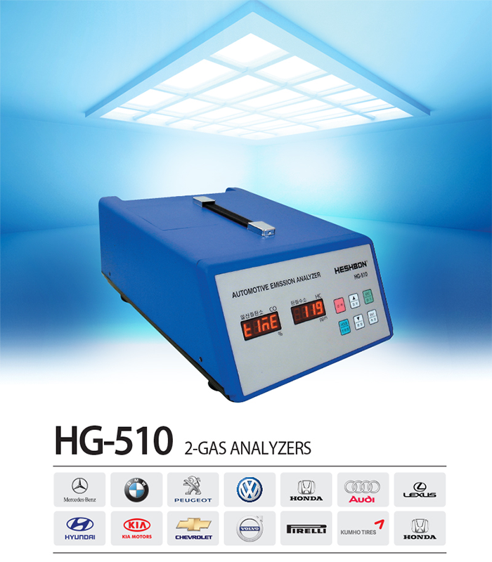 Máy đo khí xả động cơ xăng(2gas) HESHBON HG-510