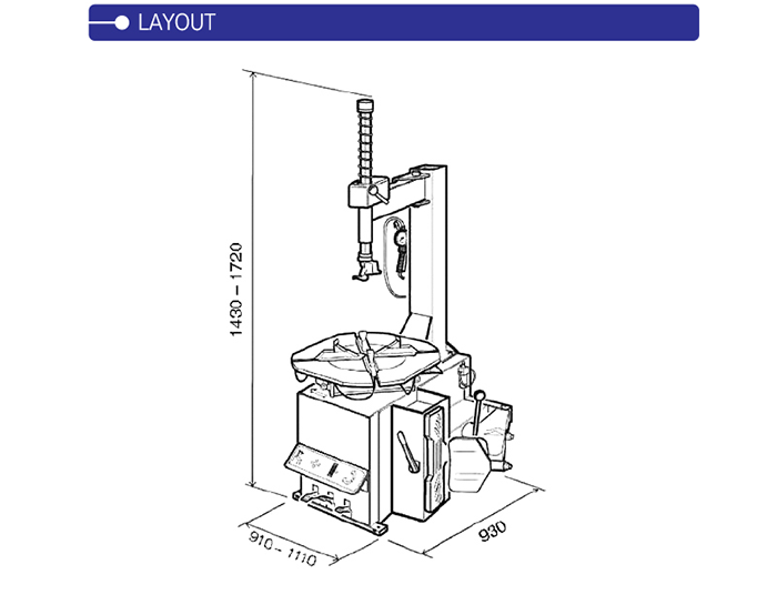 Heshbon HT-200 Tire Changer