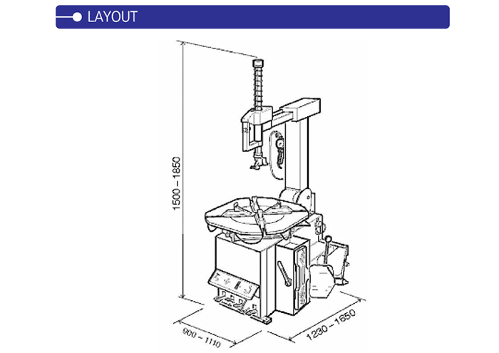 Heshbon HT-210 Tire Changer
