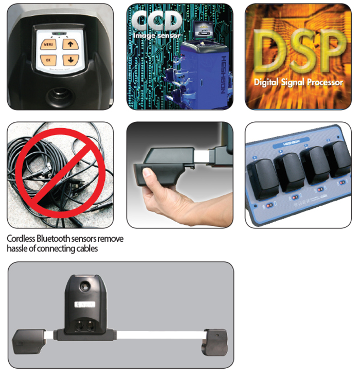 Thiết bị kiểm tra góc đặt bánh xe Heshbon HA-710