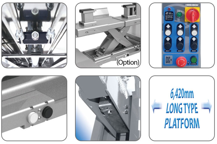 Cầu nâng 4 trụ 8.5 tấn Heshbon HL-48H Cầu nâng 4 trụ 8.5 tấn Heshbon HL-48H