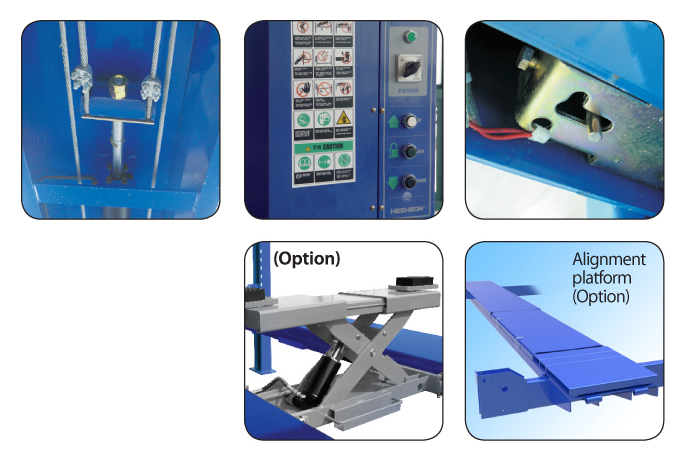Cầu nâng 4 trụ HESHBON HL-46H Cầu nâng 4 trụ HESHBON HL-46H