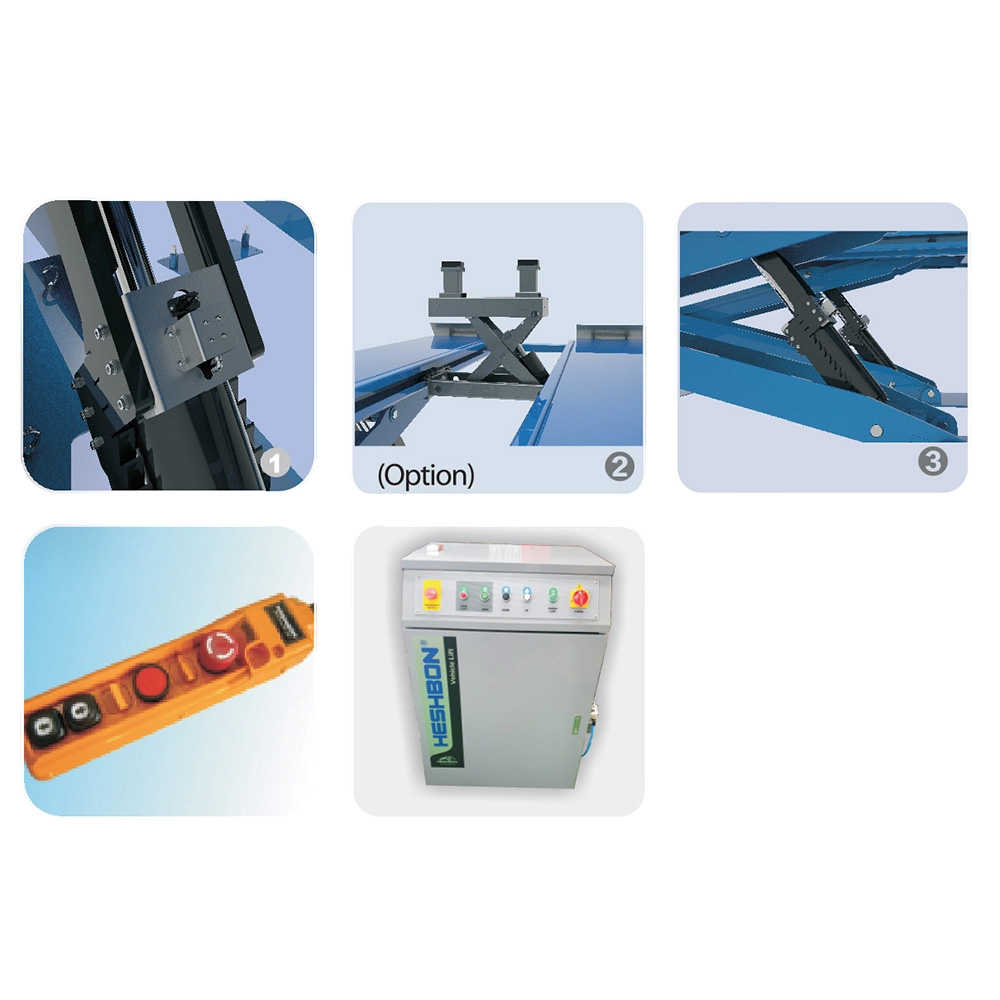 Cầu nâng cắt kéo 30 tấn siêu tải trọng xe tải bus Heshbon HL-300X Cầu nâng cắt kéo 30 tấn siêu tải trọng xe tải bus Heshbon HL-300X