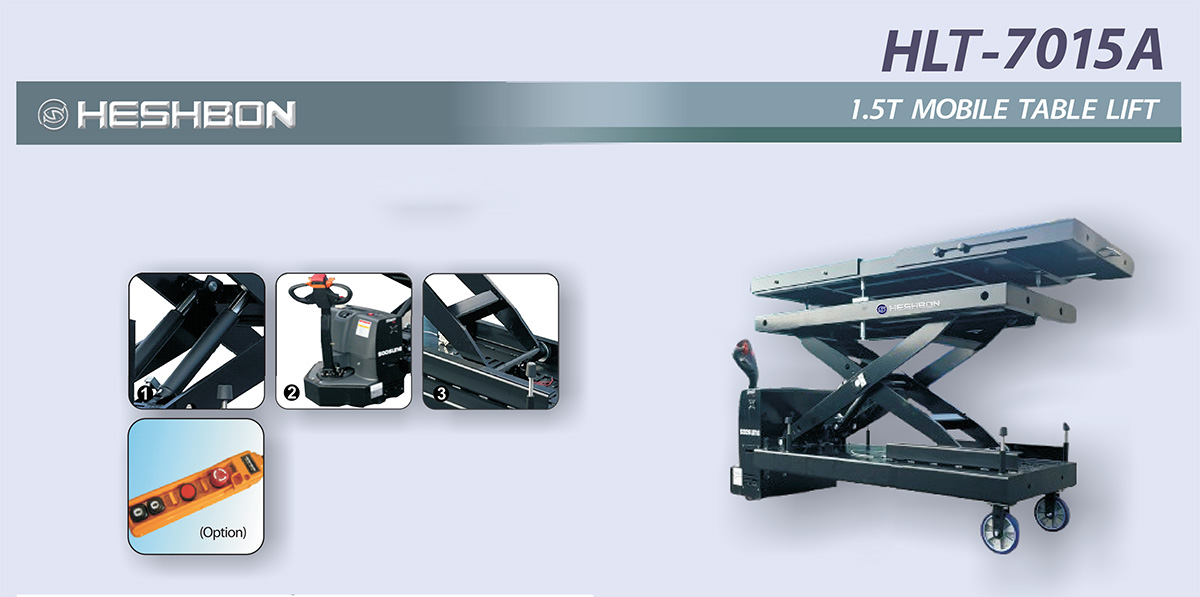 Bàn nâng di động 1.5 tấn Heshbon HLT-7015A