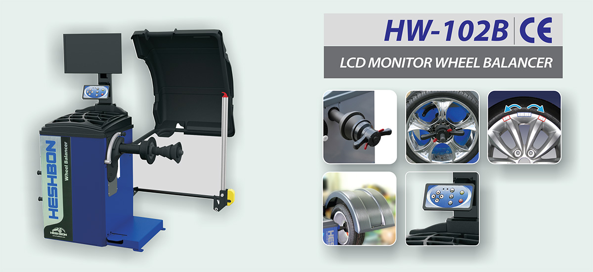 Máy cân bằng động bánh xe Heshbon HW-102B