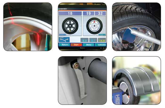 Máy cân bằng động bánh xe Heshbon HW-125 Máy cân bằng động bánh xe Heshbon HW-125