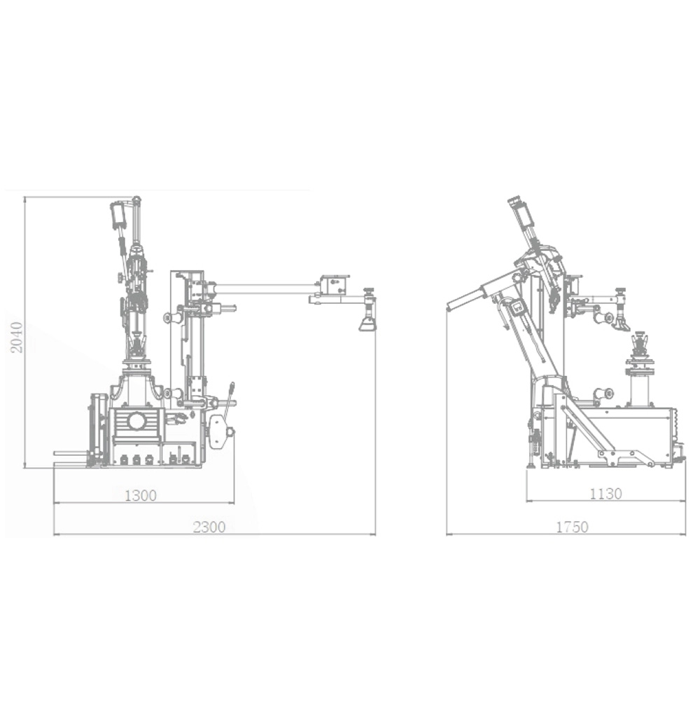 Máy ra vào lốp ô tô chuyên dung bản rộng Heshbon HT-460S Máy ra vào lốp ô tô chuyên dung bản rộng Heshbon HT-460S