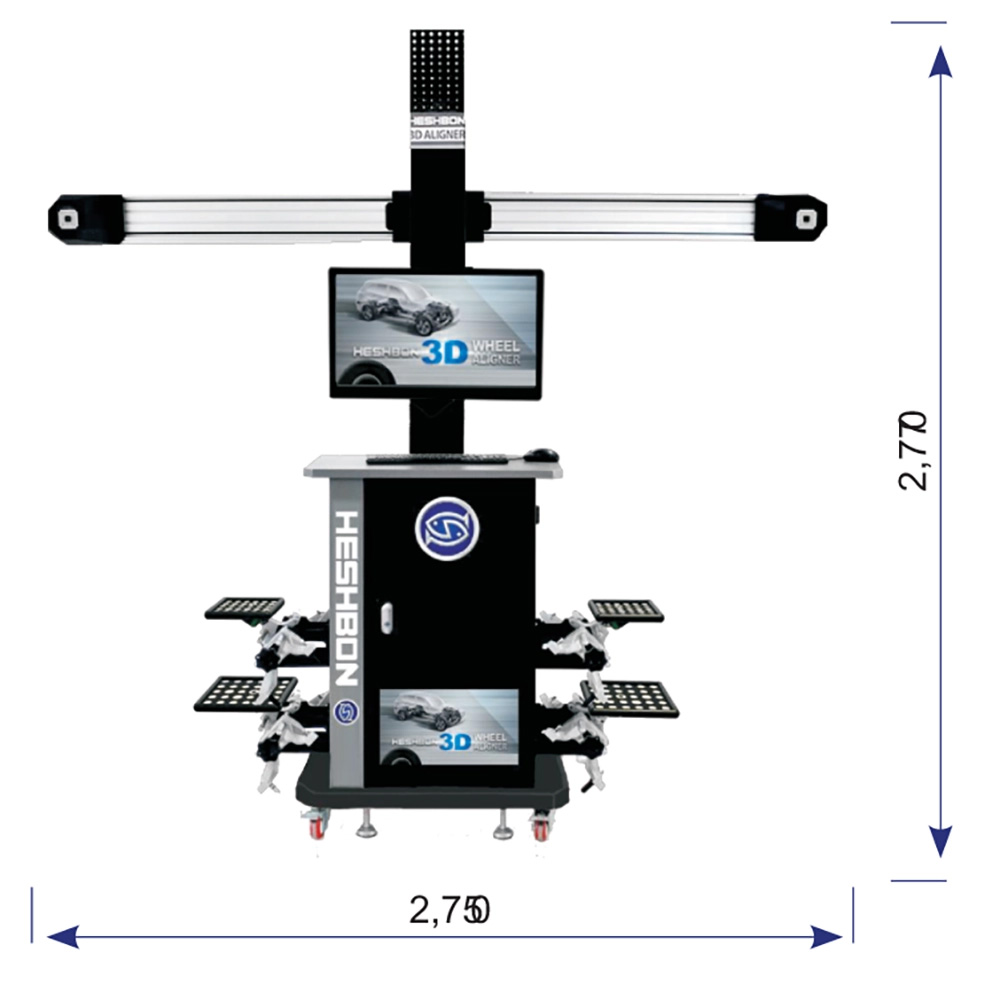 Thiết bị kiểm tra góc lái bánh xe 3D Heshbon HA-8000A Thiết bị kiểm tra góc lái bánh xe 3D Heshbon HA-8000A